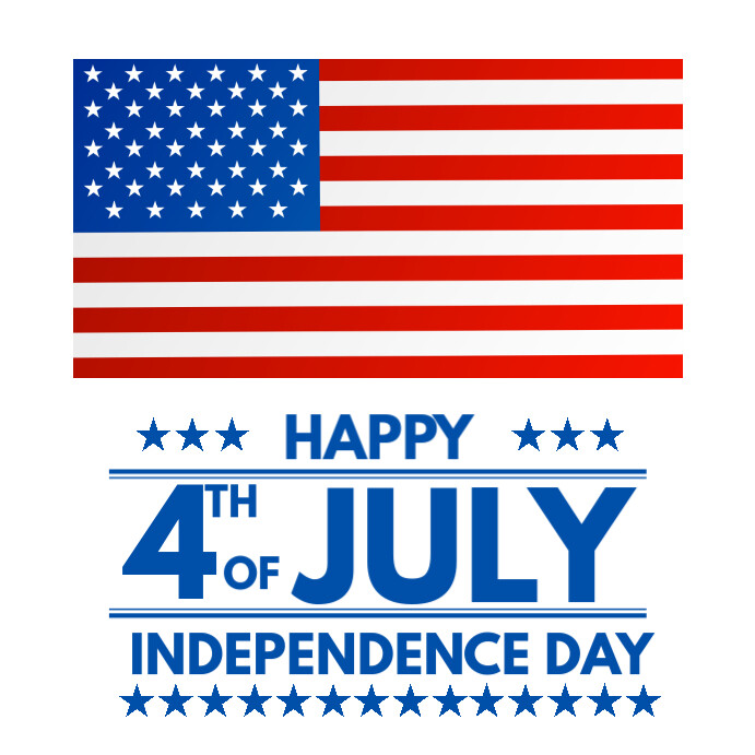 4th of July Instagram na Post template
