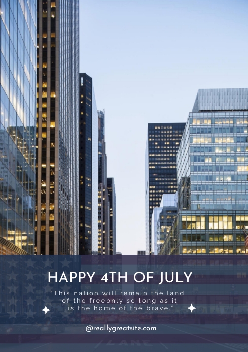 4th of July A1 template