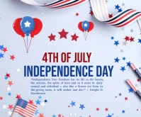 4th of july Medium na Rektangle template