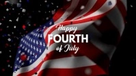 4th of july Affichage numérique (16:9) template