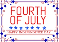 4th of July Ikhadi leposi template