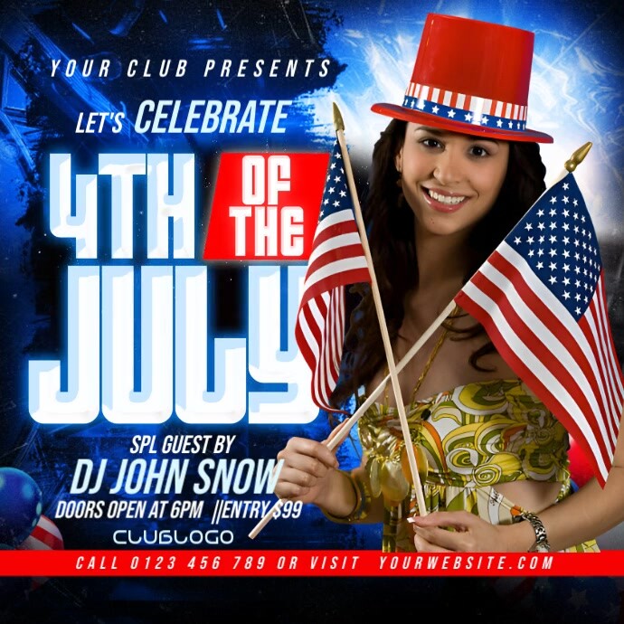 4th of july Iphosti le-Instagram template