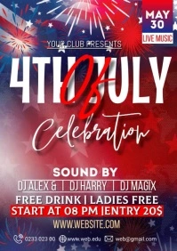 4th of july A3 template