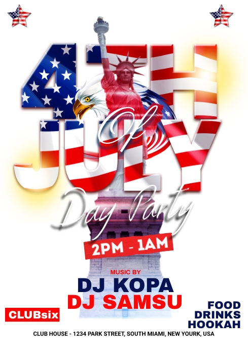 4th of july Template | PosterMyWall