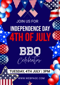 4TH OF JULY A3 template