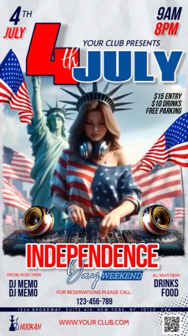 4th Of July Instagram-verhaal template