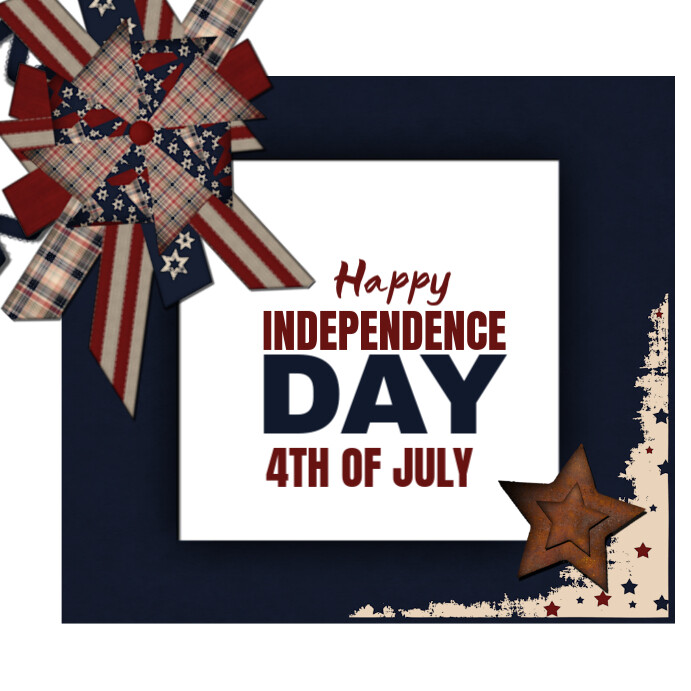 4th of July Instagram-Beitrag template