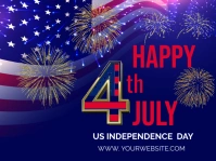 4TH OF JULY Yard Sign template