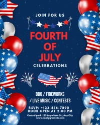 4th of july Instagram Portrait template