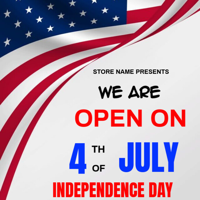 4TH OF JULY Instagram Post template