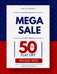 4th of july Volante (Carta US) template