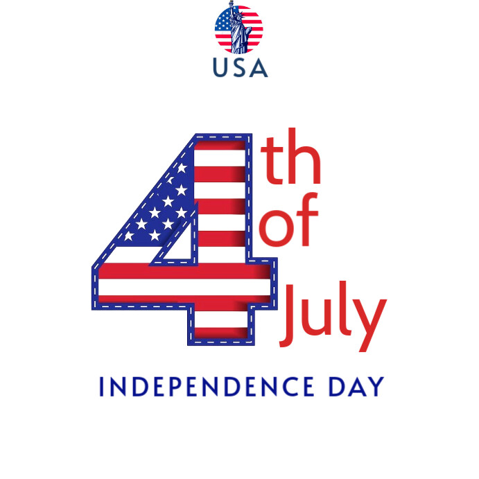 4th of July Instagram Plasing template