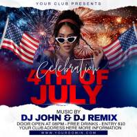 4th of July Instagram na Post template