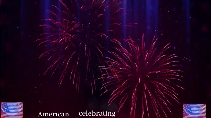 4th Of July  Digital Display (16:9) template