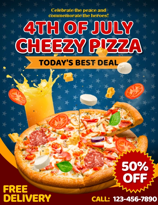 4th of July Discount Template PosterMyWall