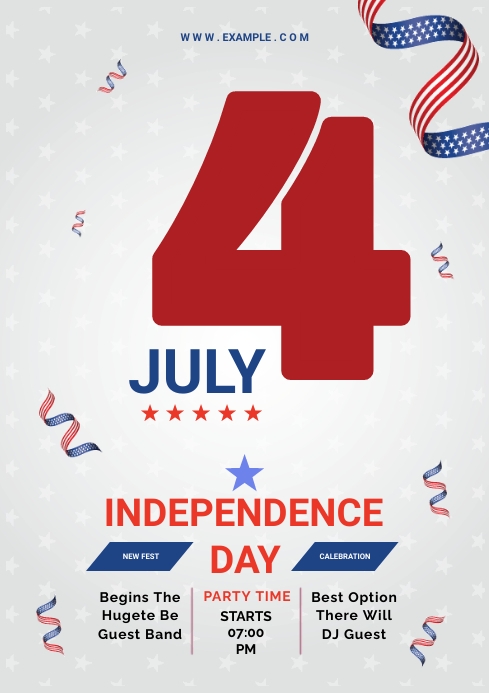 4th of July Flyer | Independence Day Poster Template | PosterMyWall