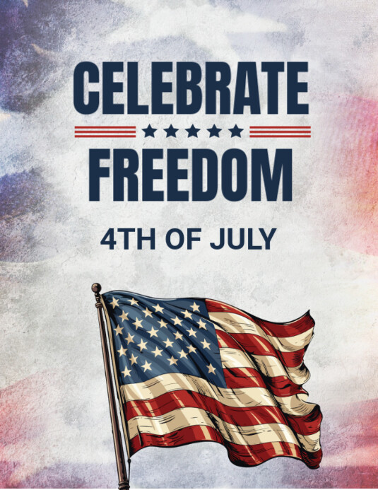 4th Of July  Flyer (us Letter) template