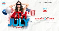 4th of July flyer Facebook Ad template