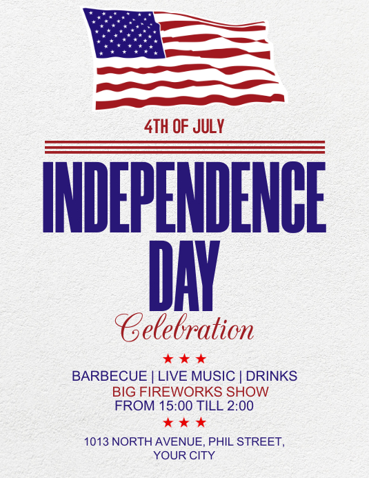 4th of July Flyer Template PosterMyWall 4th of July Flyer Template PosterMyWall