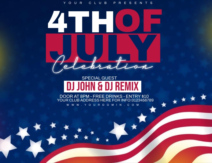 4th of July flyer Template PosterMyWall 4th of July flyer Template PosterMyWall