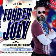 4TH OF JULY FLYER Post Instagram template