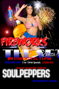 4th of july poster templates postermywall fourth of july party flyer
