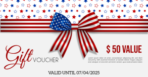 White Gift Voucher Facebook Shared Image Template