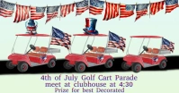 4th of July Golf Cart Parade Facebook Share I template