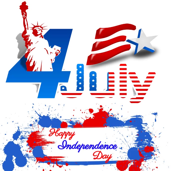 Plantilla de Feliz Día de La Independencia del 4 de Julio | PosterMyWall