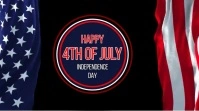 4TH OF JULY INDEPENDANCE DAY VIDEO FLYER Digital Display (16:9) template