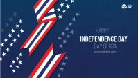 4th of July Independence Day Заголовок блога template