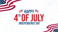 4th of July Independence Day Twitter-opslag template