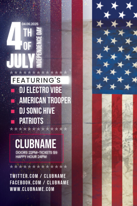 4th of July Independence Day Template | PosterMyWall