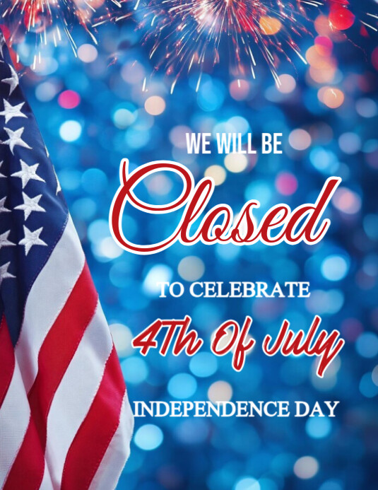 4th of july Independence Day Pamflet (VSA Brief) template
