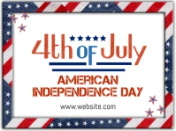 4th of July independence day Presentation template