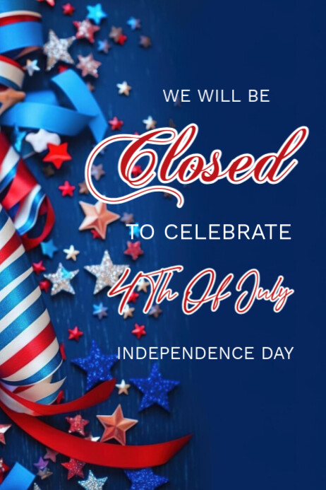 4th of july Independence Day Plakkaat template