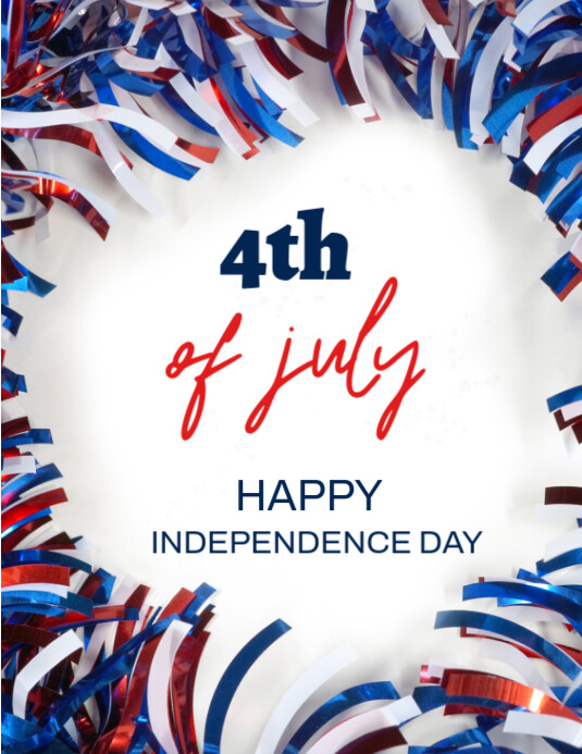 4th of july Independence Day Flyer (US-Letter) template