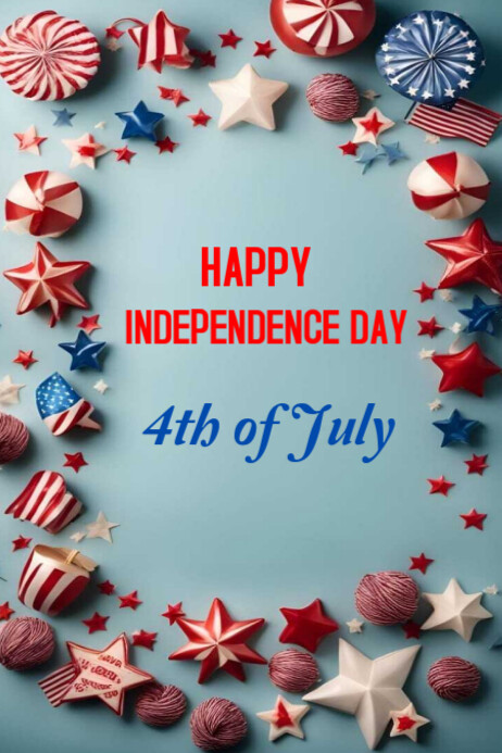 4th of July Independence day Template | PosterMyWall