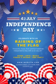 4th of July Independence Day Poster Template | PosterMyWall