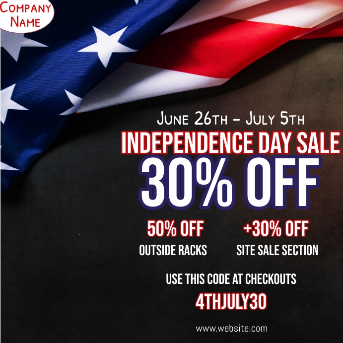 Tractor Supply 4th Of July Sale Copy of 4th of july independence day sale ad (2) | PosterMyWall