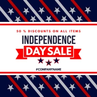 4th of july independence day sales advertisem Instagram Post template
