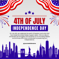 4th Of July Instagram Post template