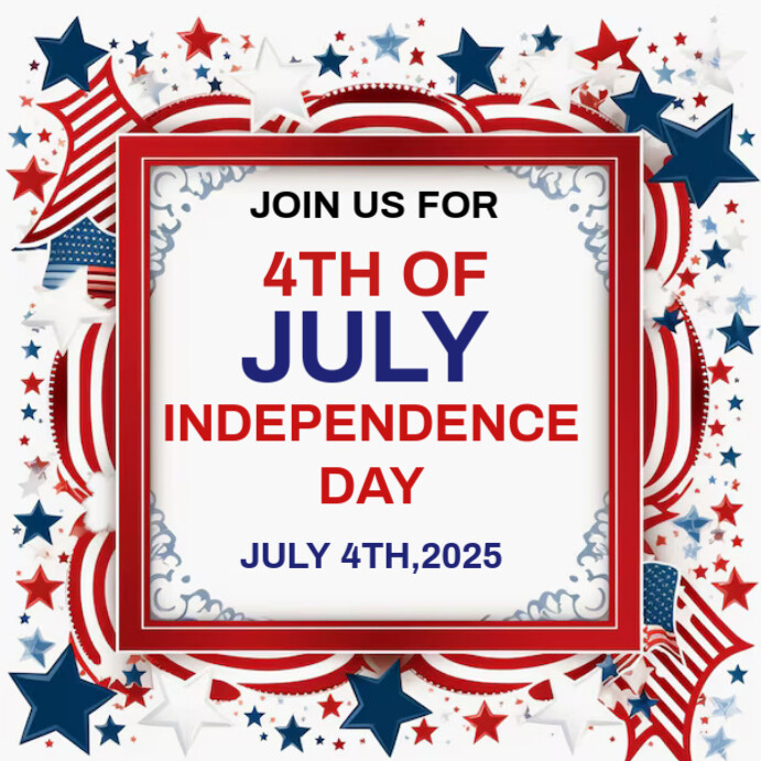 4th Of July Instagram Post template