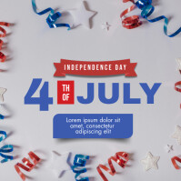 4th  Of July Instagram Post template