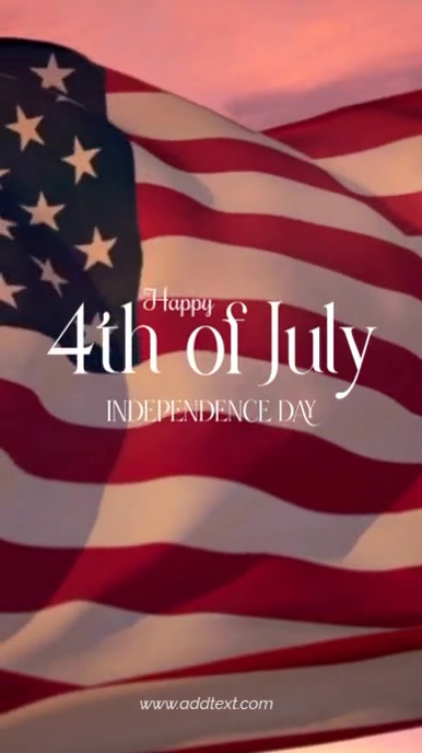 4th Of July Instagram Reel template