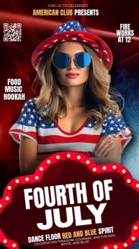 4th Of July Instagram Story template