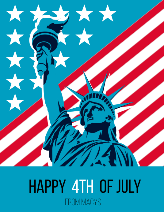 4th of July Lady Template | PosterMyWall