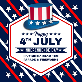 4th Of July Parade And Fireworks Invite Instagram Post模板 Postermywall 4th Of July Parade And Fireworks Invite Instagram Post模板 Postermywall
