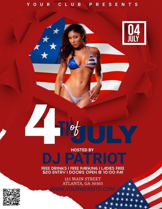 4th of July party flyer sexy Template | PosterMyWall