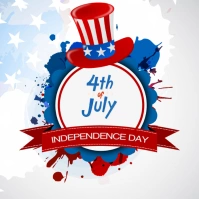 4th of july post Square (1:1) template